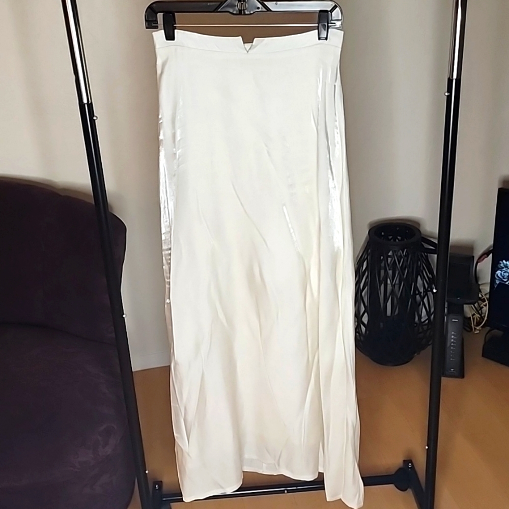 Long White Skirt